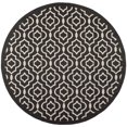 thumbnail image 1 of Safavieh Courtyard Black Indoor Outdoor Rug - Round 7'10", 1 of 5