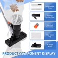 thumbnail image 2 of Pool Cleaning Kit, Pool VacuumCleaner Poor Brush Dispenser Pool Skimmer Net with 3 - Secti0n Pole Pool Maintenance Set for Above Ground Pools Spas Hot Tub Fountains, 2 of 9