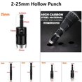 thumbnail image 5 of Hex Shank Adapter Electric Machine Hollow Punch for Drill Cardboard Leather Belt, 5 of 5