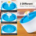 thumbnail image 4 of Pet Water Feeder, Automatic Cat Water Fountain Dog Water Dispenser Flower Automatic Electric Water Bowl US Plug, 4 of 8