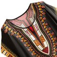 thumbnail image 3 of maskred Femmes de la Mode Plage Vacances Robe Boho Ethnique Élégante Robe en Vrac Noir 1Set, 3 of 6