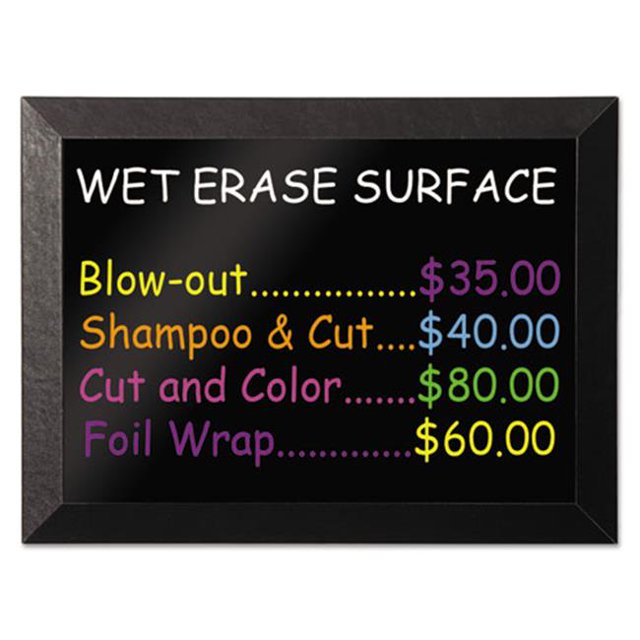 Bi-Silque Produits de Communication Visuelle MM07151620 BOARD-WTERS-24X36-BK