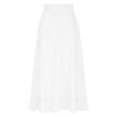 thumbnail image 5 of Bovxnpu Plus Size Skirts For Women, Womens Summer Midi Skirts Ruffle Flowy A-Line Long Skirt with Pockets, Womens Elastic Waist Drawstring Pleated Mid Skirt XXL, 5 of 5