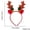 B, variant on PEONAVET Antler Headband Christmas Decorations for Adults and Children Deer Antler Hair Bands Fabric Art Christmas Gifts