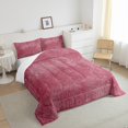 thumbnail image 3 of YST Red Ombre Comforter Set Queen Size 3Pcs,Watercolour Pattern Down Comforter For Kids Young,Gradient Pink Bedding Set,Abstract Art Aesthetics Quilt Set For All Season,Lightweight, 3 of 5