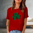 thumbnail image 2 of QIPOPIQ T-Shirts à Manches Courtes pour Femmes à Col Rond T-Shirts de la Saint-Patrick T-Shirt Trèfle T-Shirt Vert Hauts T-Shirts de la Saint-Patrick T-Shirt Ample T-Shirts de Fête T-Shirts Graphiques Aubaines, 2 of 4
