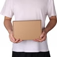 thumbnail image 4 of Small Shipping Boxes,Brown Corrugated Cardboard Box ,Small Box For Packaging Small Business,Corrugated Cardboard Box For Mailing Mailer Packing,Packing, Mailing, Moving, Business,9x6x2 in, 4 of 8