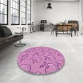 thumbnail image 4 of Ahgly Tapis Rectangulaire Lavable en Machine Intérieur Transitionnel Violet Violet, 4 Pieds x 6 Pieds, 4 of 7