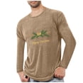 thumbnail image 1 of Pyjamas de Noël pour Hommes Pyjamas de Sport et D\'entraînement Physique pour Hommes T-Shirt Imprimé de Noël à Manches Longues et Col Rond pour Hommes, 1 of 4