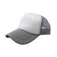 thumbnail image 1 of 6-Pack Trucker Hat Adjustable Cap (White & Grey), 1 of 2