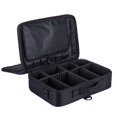thumbnail image 1 of Étui Cosmétique Grande Capacité Sac de Rangement Portable Oxford Drap Artiste avec Diviseurs Réglables pour les Femmes, 1 of 11