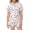 White_004, variant on Aocisk Pajamas for Kids Girls Bow Knot Printed Pajamas Set Short Sleeve Button Top Shorts Home Sleepwear for Children Pajamas for Girls Pink_001 6-7 Years