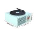 thumbnail image 4 of Xingzhi Turntable Universal Multicolor Wireless Speaker Stereo Sound Box Charging Record Player Home Studio Desktop Hotel Shop Green, 4 of 8