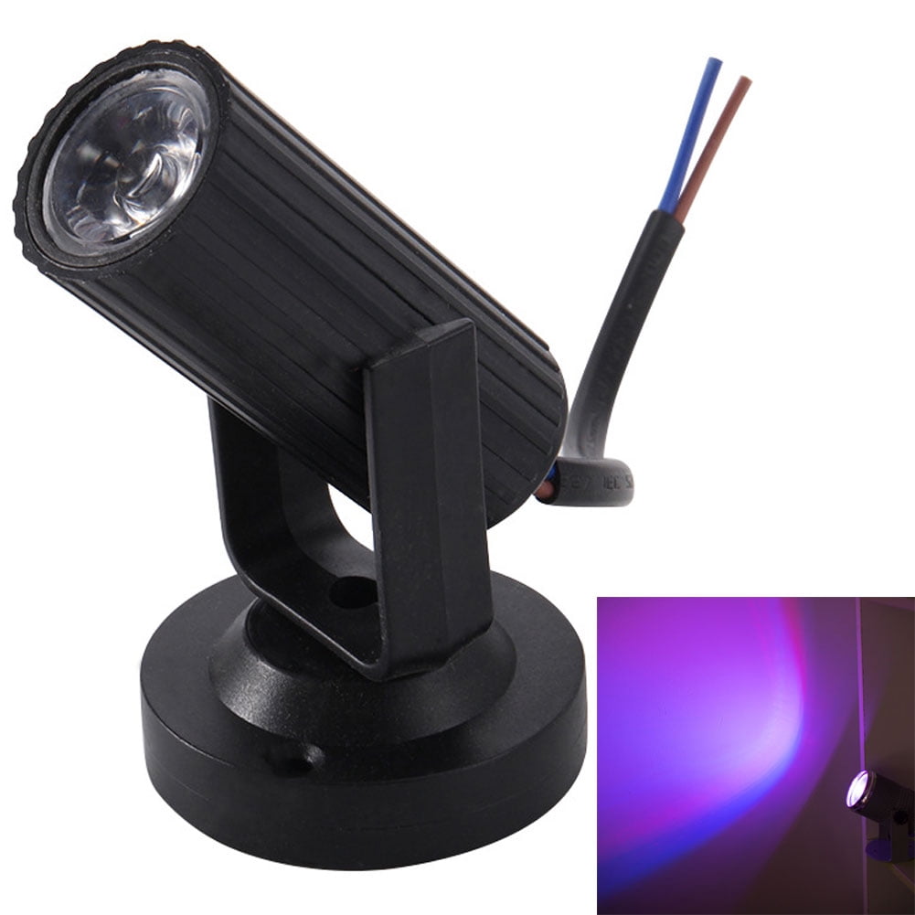 Trayknick Projecteur LED RGB Léger Pin Spot Lumière Violet Noir Coque Scène