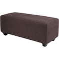 thumbnail image 1 of PiccoCasa Stretch Ottoman Cover Slipcover Furniture Covers Umber Small, 1 of 7