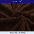 thumbnail image 4 of 2024 Solid Print Polyester Loveseat Slipcover  Chocolate, 4 of 6