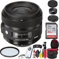 thumbnail image 1 of Sigma Objectif Art 30mm F/1.4 DC HSM pour Nikon F + Carte SD 32 Go Ensemble, 1 of 4