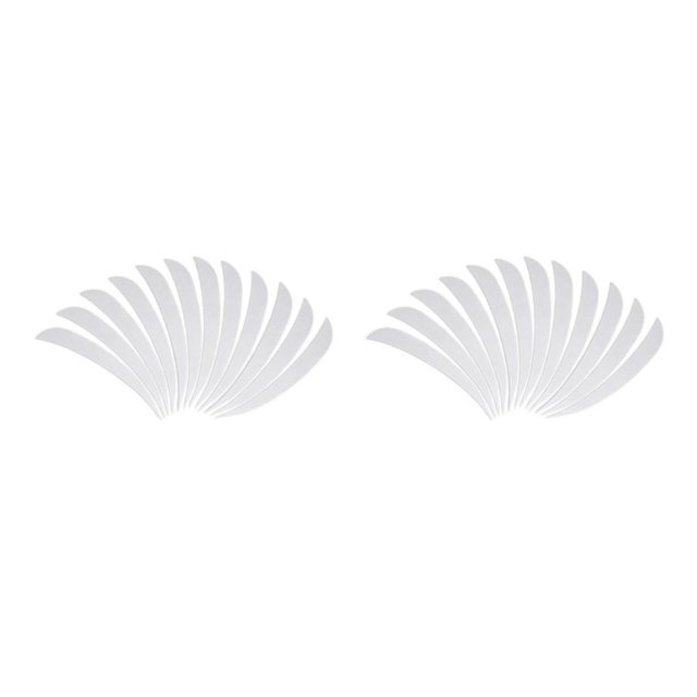 ZheElen 12pcs 3inch Archery Turkey Feathers Fletchings Vanes White 3 Inch 2Set