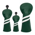 thumbnail image 2 of jinwen 3 Pcs Housse de Golf en Cuir PU Couvre-Chef de Club de Golf avec Vert Interchangeable, 2 of 9