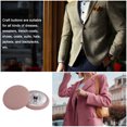 thumbnail image 5 of Unique Bargains 10pcs 36L Fabric Cloth Covered Button 23mm Round Metal Shank Sewing Buttons for Suits Dress Blouses, Deep Pink, 5 of 5