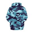 thumbnail image 2 of Innerwin Sweat à Manches Longues pour Hommes, Capuche, Sport, Cordon de Serrage, Confortable, Bleu, G, 2 of 3