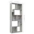 thumbnail image 4 of vidaXL Book Cabinet Concrete Grey 67x24x161 cm Engineered Wood, 4 of 5