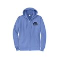 thumbnail image 1 of Gravity Outdoor Co. Zip-Up Hoodie - CarolIna Blue - Black Logo - Large, 1 of 2