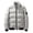 Grey, variant on RKSTN Puffer Jacket Men Solid Color Stand-up Collar winter Warm Down Jacket Casual Long Sleeve Cotton Padded jacket with Pockets