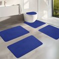 thumbnail image 5 of zanvin Memory Foam Bath Mat 5 Set Bathroom Rugs for 5 Pcs Toilet Mats Universal Soft Comfortable Water Absorption Non-Slip Thick Machine Washable Easy Dry Dark Color Bath Rugs, Gifts for Women, 5 of 5