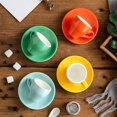 thumbnail image 4 of Ceramic Espresso Cups 2.5oz, Dishwasher & Microwave Safe, White, 4 of 5