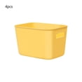 thumbnail image 2 of ZZkhGO 4 PCS Plastic Storage Box Set, Stackable Organizer Bins, Handled Containers for Books Clothes Snacks Toys, 2 of 6