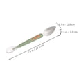 thumbnail image 3 of 2pcs Fruit Puree Spoon Double-ended Baby Food Spoon Baby Silicone Feeding Spoons, 3 of 8
