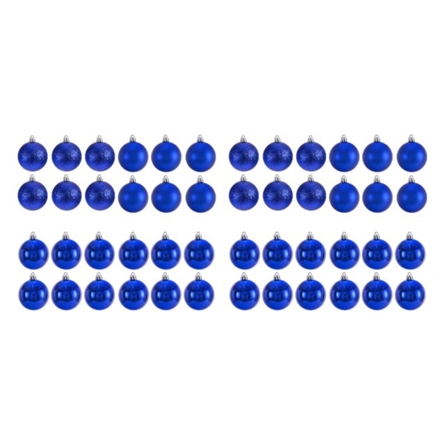 Transemion 24pieces Effective Decoration Balls Easy To Christmas Essentials Durable blue 2Set