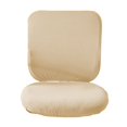 thumbnail image 2 of Baohd Computer Chair Cover Swivel Chair Cover Rotating for Chair Beige Backrest + Cushion Cover 1Set, 2 of 6