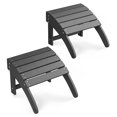 thumbnail image 1 of HDPE Outdoor Ottoman Foot Rest for Adirondack Chair, Weather Resistant Patio Footstool for Porch, Pool, Lawn and Backyard, 1 of 8