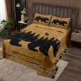 thumbnail image 2 of Erosebridal Wild Bear Quilt Sets for King Size Bed, Rustic Hunting Bed Set, Tree Branches Decor 3-Piece, 2 of 5