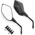 thumbnail image 1 of Universal Motorcycle Mirrors Convex Handlebar Rear View Side Mirror with M M Bolt Compatible with Bike Scooter ATV UTV Dirt Bike and More, 1 of 7