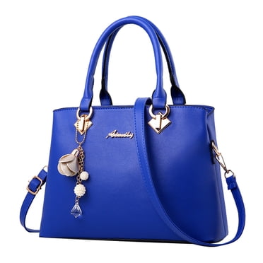 Ediodpoh Womens Tote Bag Fashion Handbags Ladies Purse Satchel Shoulder Bags Tote Leather Bag for Ladies Totes Blue