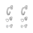 thumbnail image 1 of Luxury Designs Sterling Silver Set of 3 studs, 1 of 2