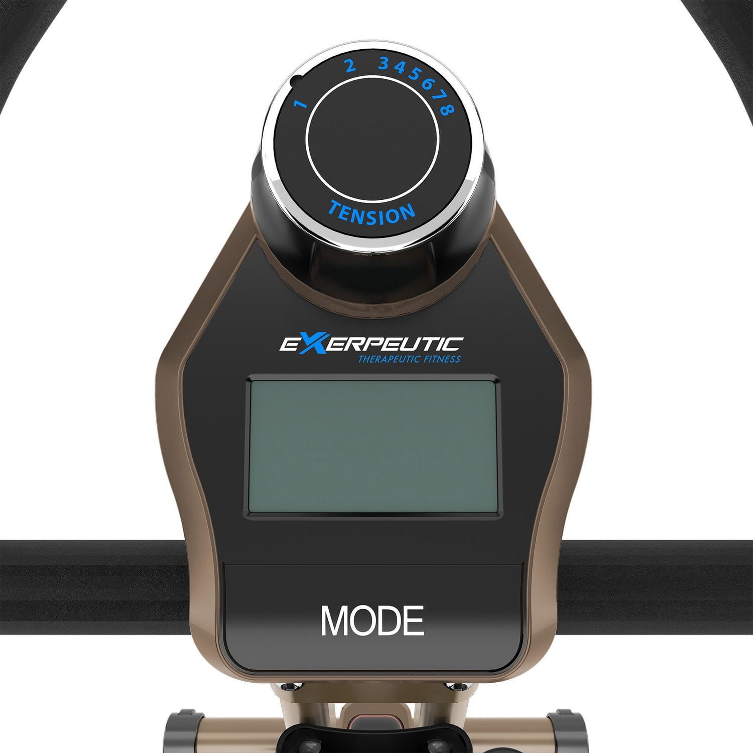 Vélo stationnaire vertical repliable doré à résistance magnétique et capacité de 400 lb 500 XLS d'Exerpeutic