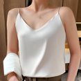 thumbnail image 2 of Timegard Womens Camisole Tops Spaghetti Strap V Neck Sleeveless Tank Tops Solid Color Comfy Shirts, 2 of 5