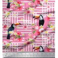 thumbnail image 1 of Soimoi Poly Georgette Fabric Dot & Pretzels Food Printed Fabric 1 Yard 42 Inch Wide, 1 of 3