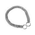 thumbnail image 2 of Dog Chain Collar Pet Iron Metal Double Chain Row Neck Leash Gear Choke Chain Walking Training for Small Medium Large Dogs, 2 of 6