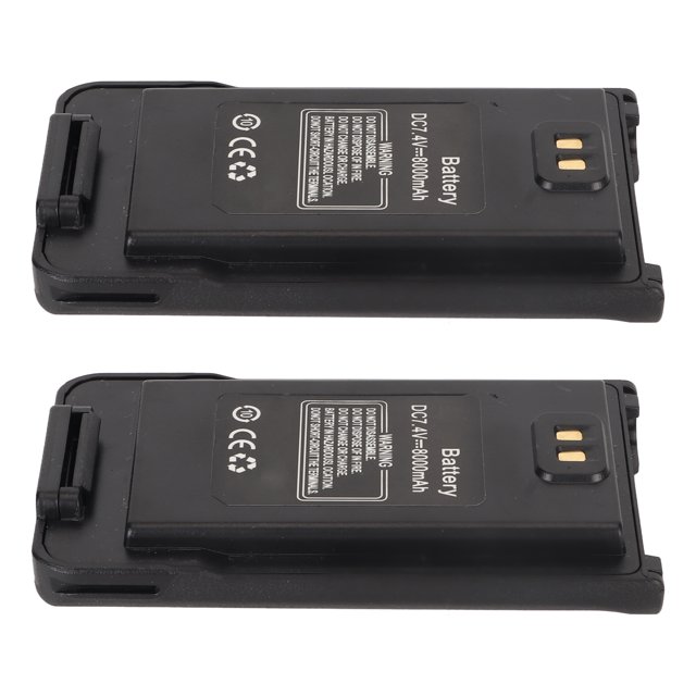 Replacement 2pcs Talkies Li Ion Replacement Battery 7.4V 8000mAh Replacement Two Way Radio Battery for UV 9R Plus