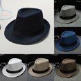 thumbnail image 3 of New Design Unisex Straw Fedora Sun Hat Panama Trilby Crushable Mens Ladies Foldable Travel, 3 of 5