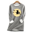 thumbnail image 1 of T-shirts Chemises pour Femmes Mode Décontractée Manches Longues Col Rond Blouses et Chemises Chandail pour Femmes en Liquidation, 1 of 3