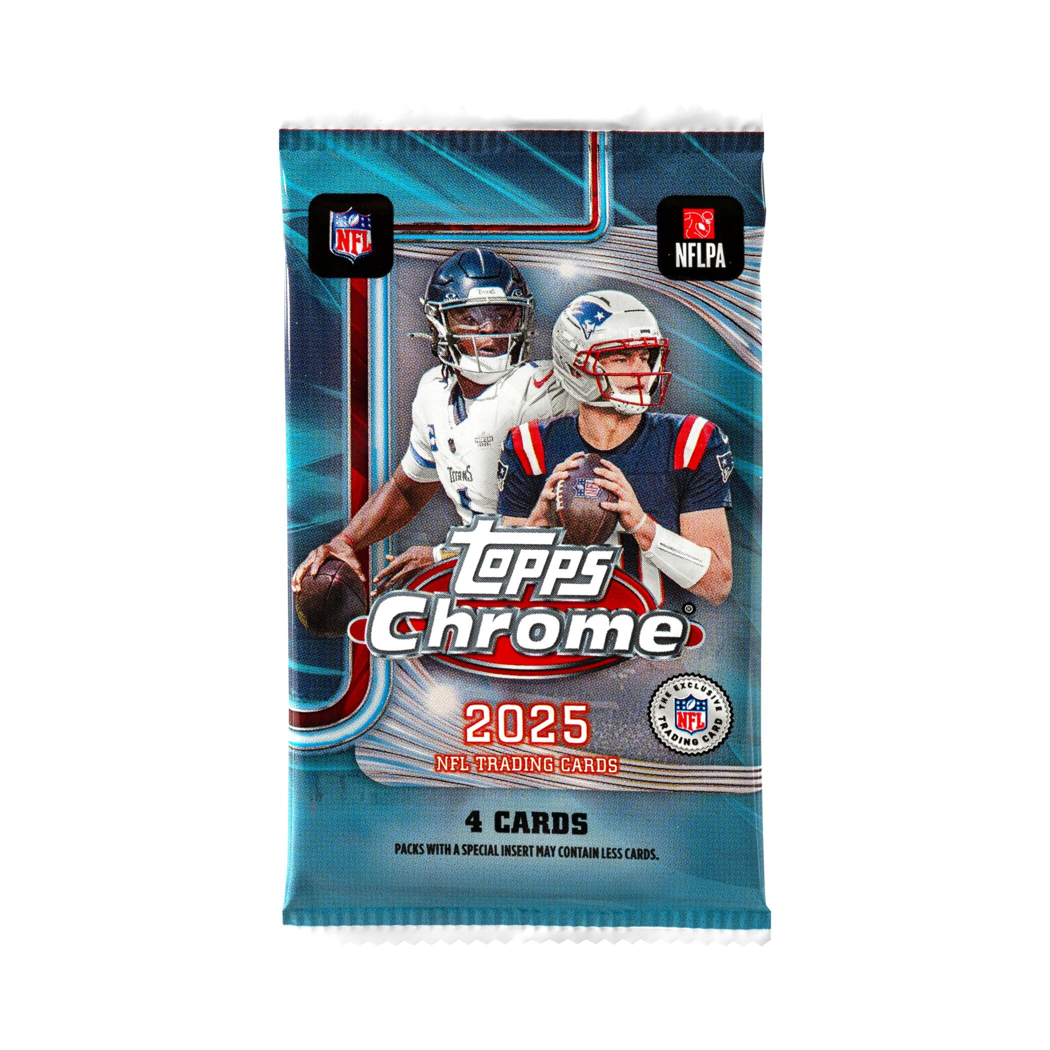 2025 Topps Chrome Football Trading Cards Value Box