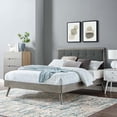 thumbnail image 1 of Modway Willow Queen Wood Platform Bed With Splayed Legs in Gray Charcoal, 1 of 11