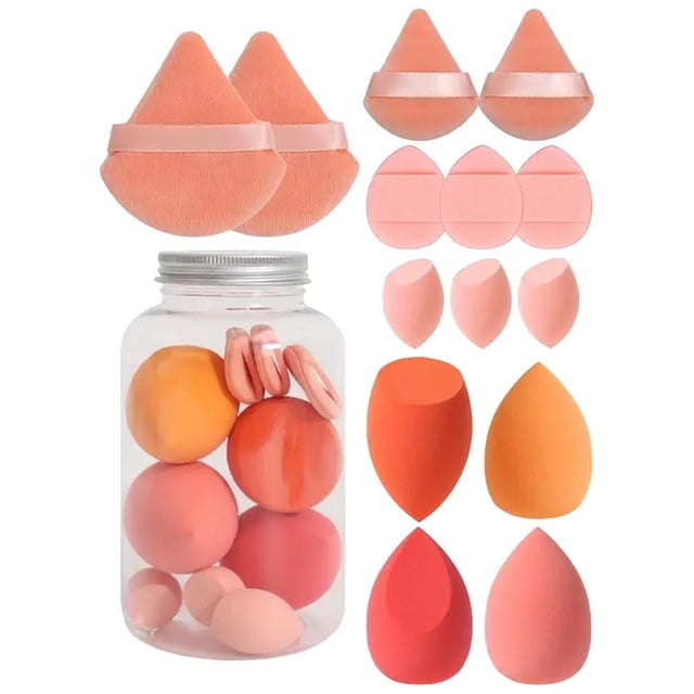 12-Piece Makeup Sponge Set for Flawless Foundation Blending Soft Reusable Beauty Blenders