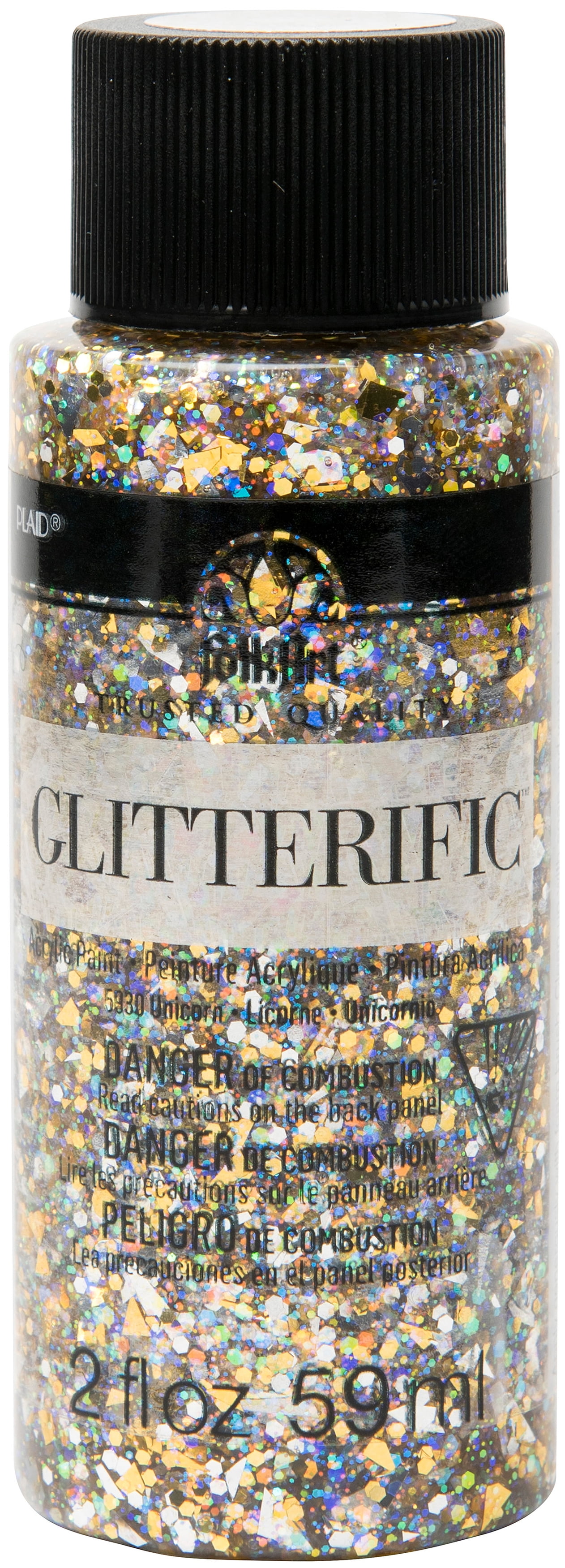 Peinture acrylique Glitterific FolkArt Licorne, 59 ml